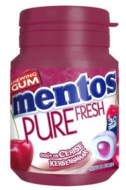 Mentos Btle Gum Pure Fresh Cherry 30 60g 3,70€