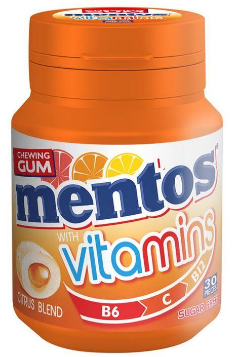 Mentos Gum Vitamins Citrus 32p 60g 3,95€