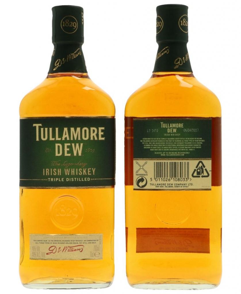 Tullamore 70cl 40° 15,95€