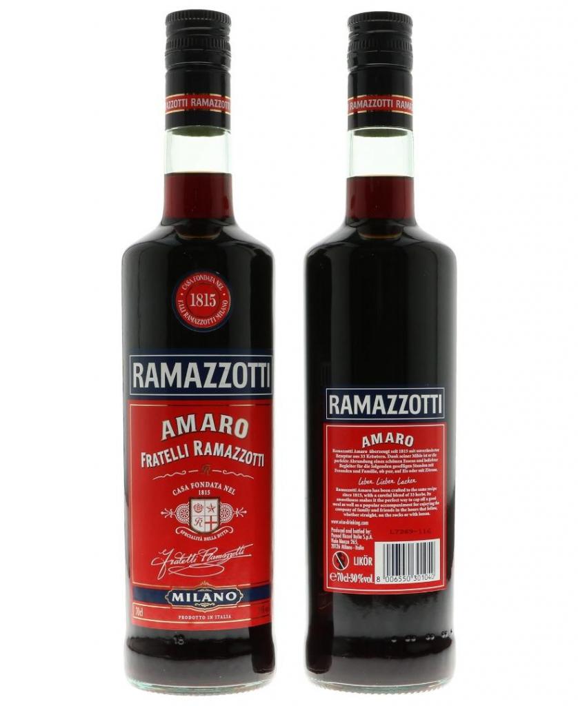 Ramazzotti Amaro 70cl 30 % vol 11,79€