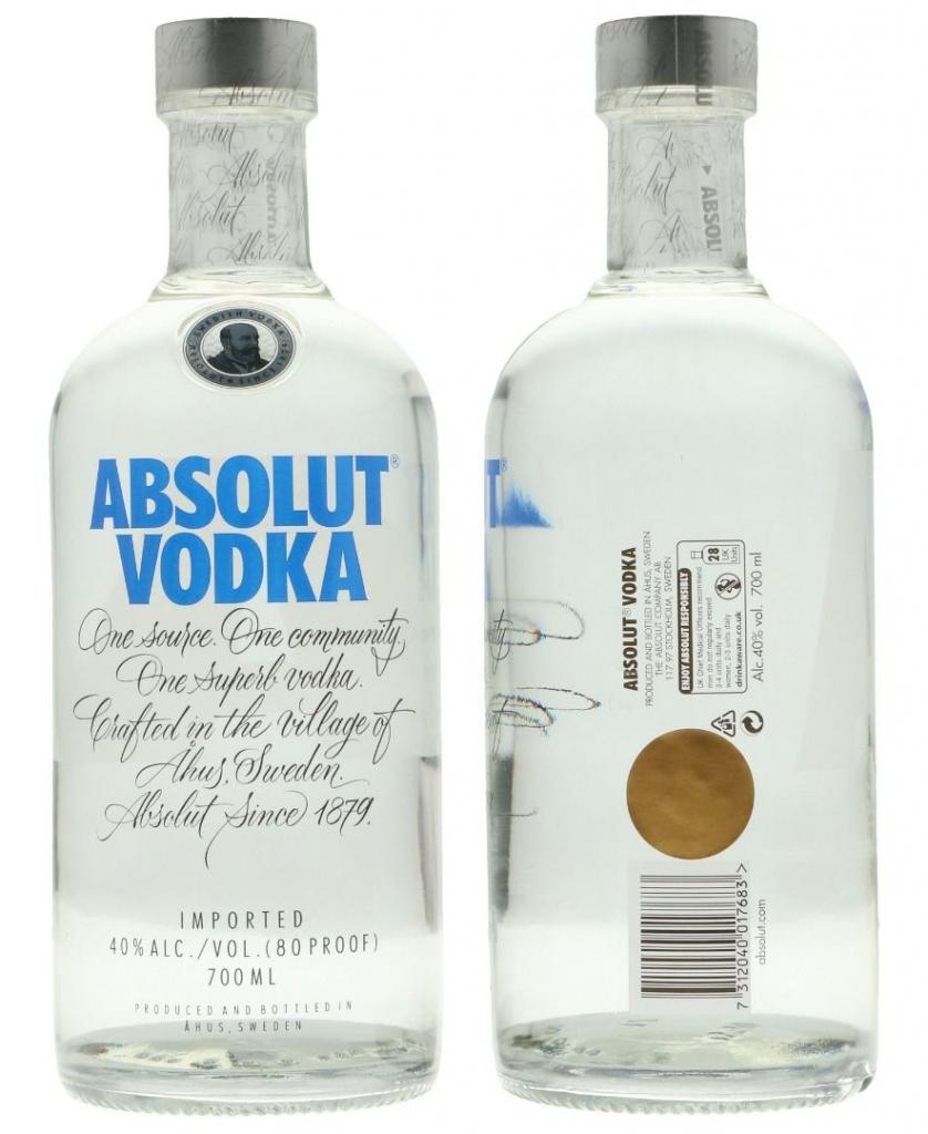 Absolut Box 420cl 6*70cl 40 % vol 65,70€