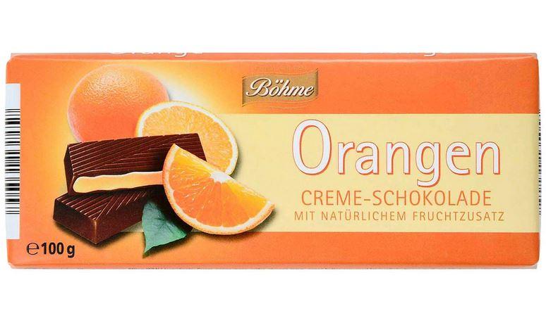Böhme Orange Creme Schokolade 100g 2,00€