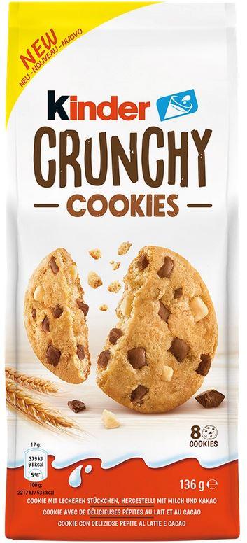 Kinder Crunchy Cookies 136g 3,95€