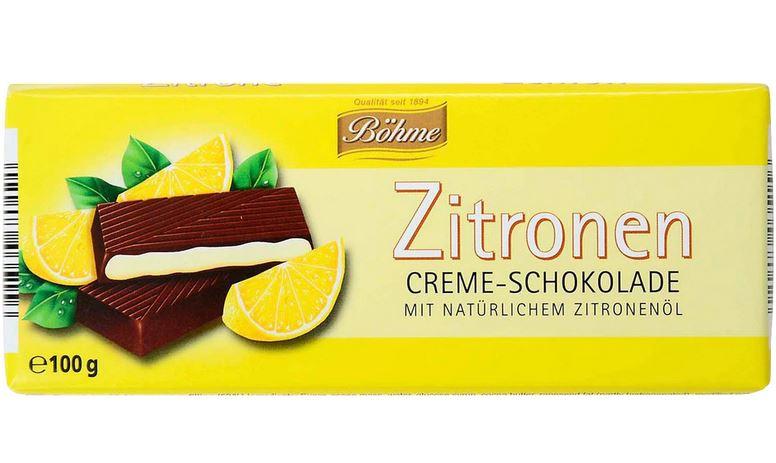 Böhme Zitrone Creme Schokolade 100g 2,00€