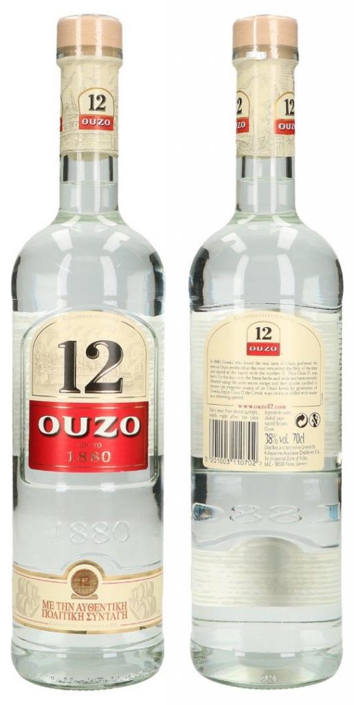 Ouzo 12 70cl 38° 10,95€