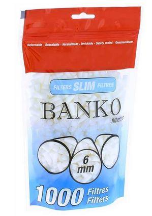 Banko 6mm 1000 Filter Tips 3,95€