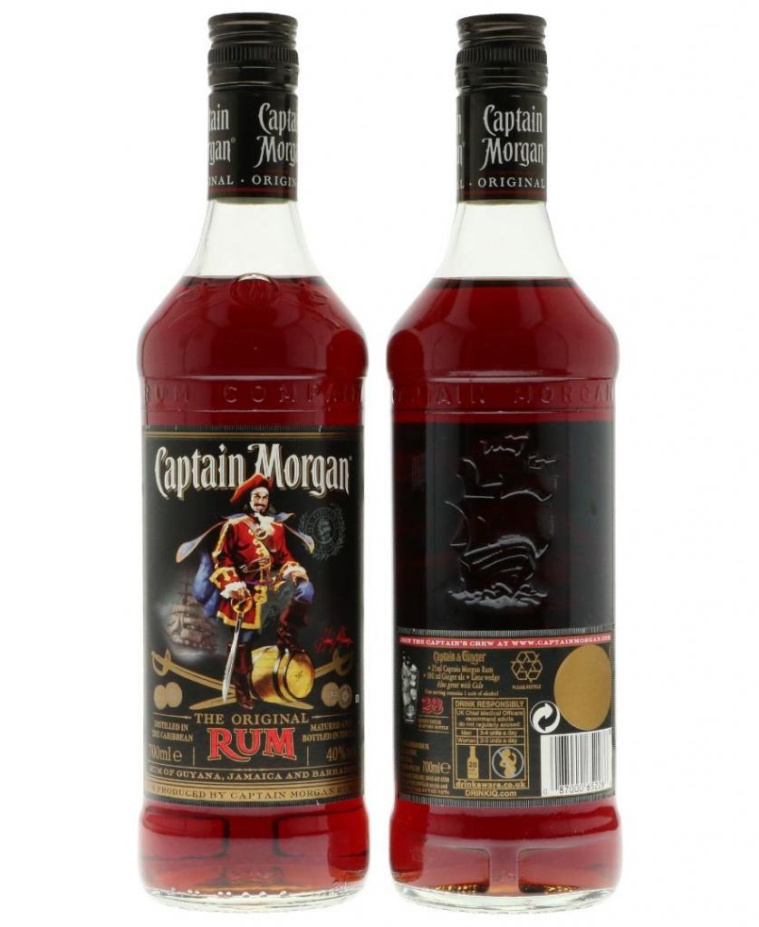 Captain Morgan Dark 70cl 40 % vol 12,95€