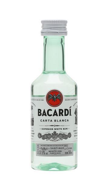 Bacardi 5cl 37.5° 2,90€