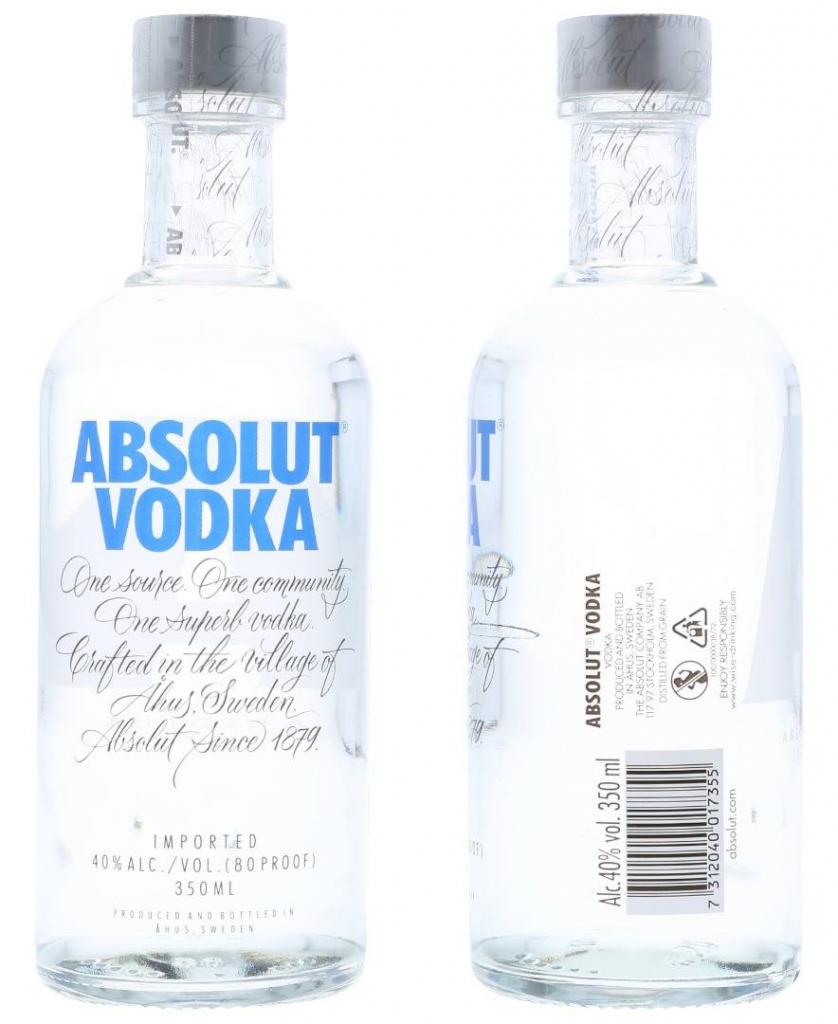 Absolut Box 420cl 12*35cl 40 % vol 90,00€