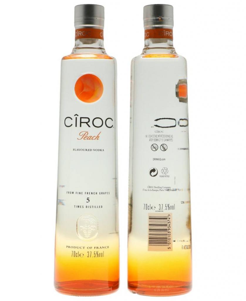 Ciroc Peach Carton De 6 Bt 70cl 37.5 % vol 120,00€