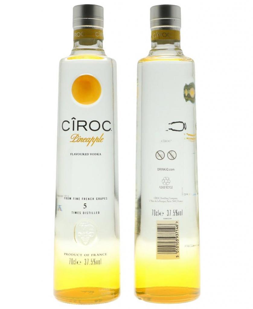 Ciroc Pineapple Carton De 6 Bt 70cl 37.5 % vol 120,00€