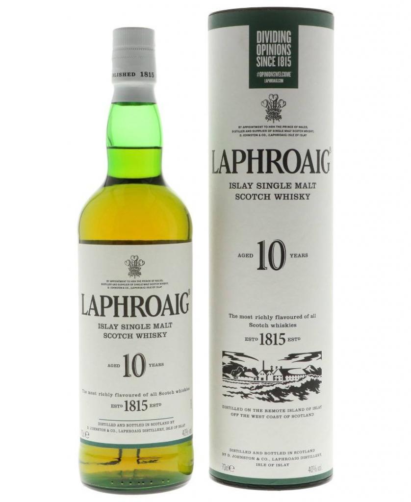 Laphroaig 10 Years + Gb 70cl 40 % vol 32,95€