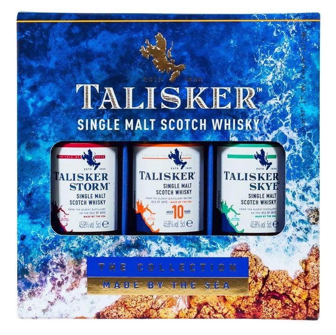 Talisker The Collection + Gb 15cl 3x5cl 45.8 % vol 14,50€