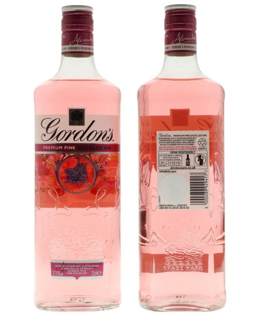 Gordons Pink Gin 70cl 37.5 % vol 11,45€