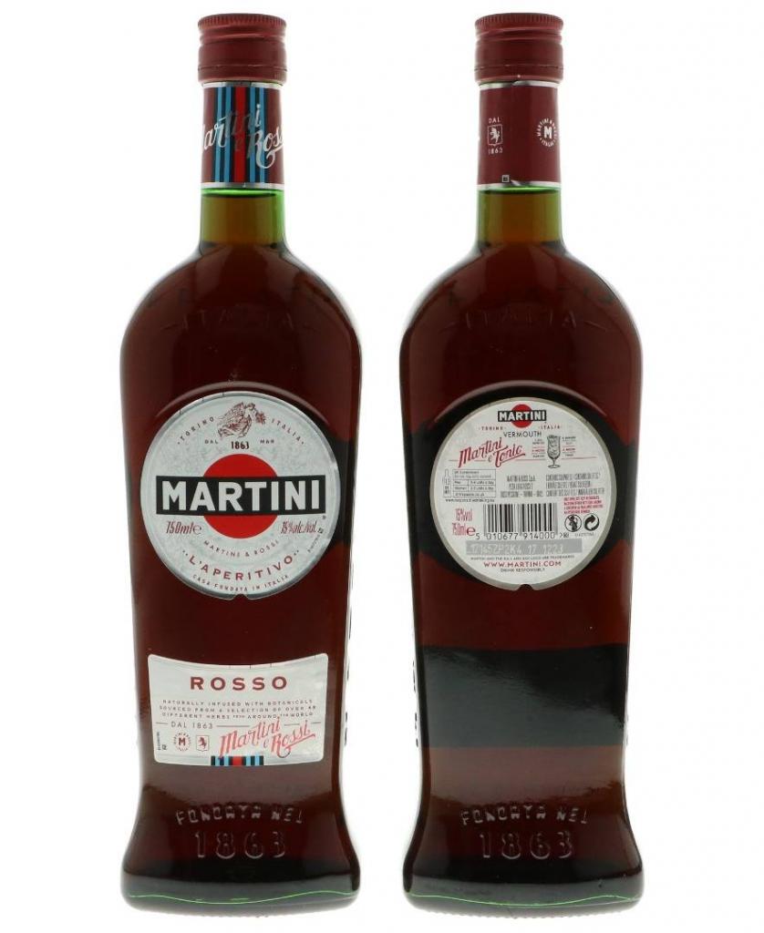 Martini Rosso 75cl 15° 6,95€