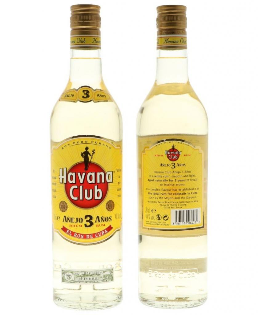 Havana Club 3 Anos 70cl 40 % vol 12,95€