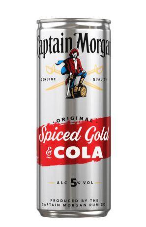 Captain Morgan Cola Premix 25cl 5 % vol 3,95€