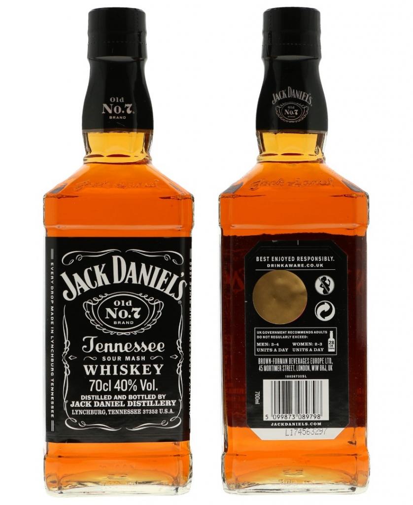 Jack Daniels Carton De 6 Bt 420cl 40 % vol 95,70€