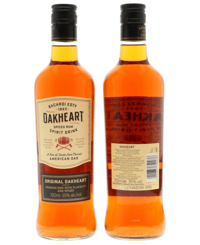 Bacardi Oakheart 70cl 32.5° 13,45€