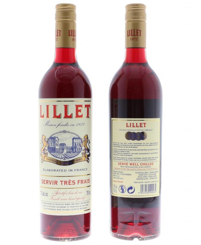 Lillet Rose 75cl 17 % vol 8,99€